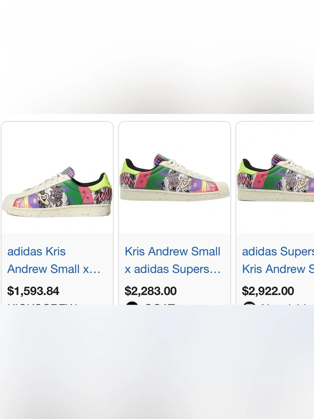 Kris Andrew Small x adidas Superstar 'Pride' sneakers men’s size 8